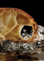 Nathan Myhrvold’s book explores every detail of bread-making, including the basic ingredients of flour, yeast, water and salt (left) as well as different cooking methods and ovens. (Credit: The Cooking Lab LLC)