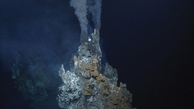 Underwater photograph of a black smoker