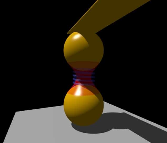 illustration of the latest Casimir effect experiment