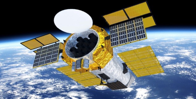 Artist's impression of the enhanced X-ray Timing and Polarimetry mission