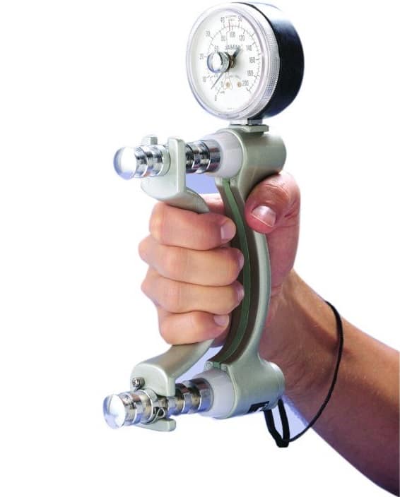 A hand dynamometer