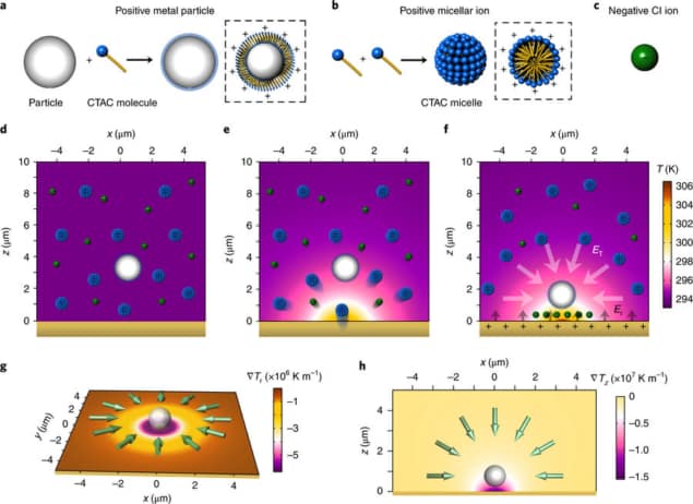 Opto-thermoelectric nanotweezing mechanism Opto-thermoelectric nanotweezing mechanism