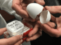 Cracking eggshell nanostructure