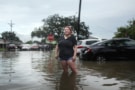 New Orleans resident during a flood event