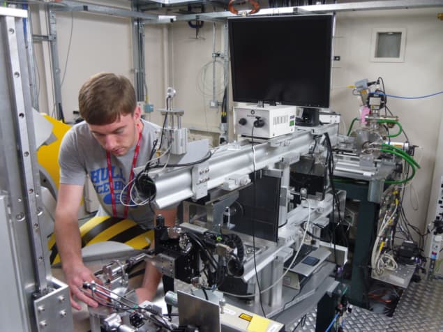 Dean Smith from the University of Salford at the Diamond Light Source in the UK