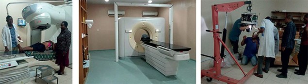 Radiotherapy and imaging kit in Tanzania and Nigeria