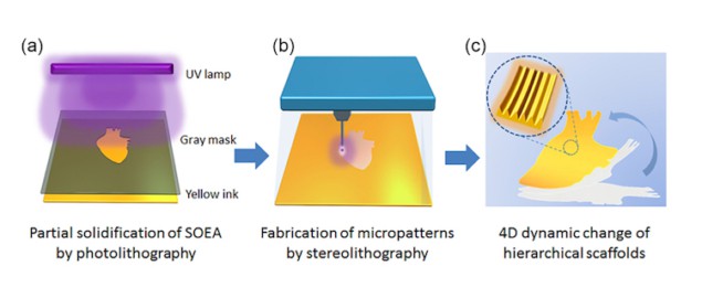 The photolithographic-stereolithographic-tandem process