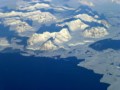 View of the northern Antarctic Peninsula from high altitude during IceBridge's flight back from the Foundation Ice Stream, on Oct. 28. Courtesy: NASA / Maria-Jose Vinas.