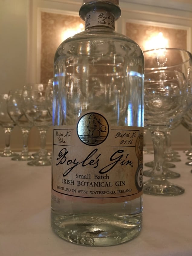 Photo of the award-winning Robert Boyle gin
