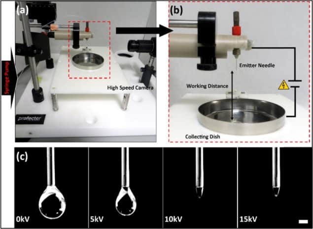 Electrodynamic spray set up
