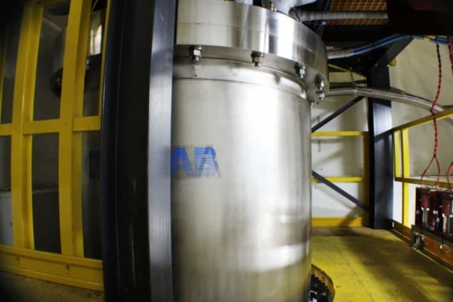 A photo of the 100 Tesla magnet at the Los Alamos National Laboratory