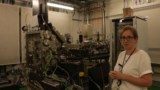 Nanoprobe I14 Beamline Scientist Julia Parker in the experiment hutch