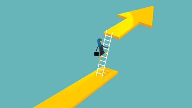 Career ladder illustration