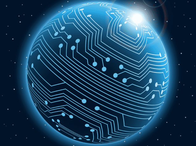 Quantum computer illustration