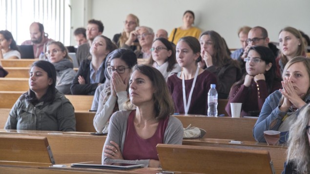 Delegates at the first workshop on high-energy theory and gender held at CERN last month. (Courtesy: CERN)