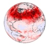 Model projection of rising turbulence