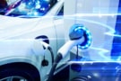 Photo of electric vehicle charging up