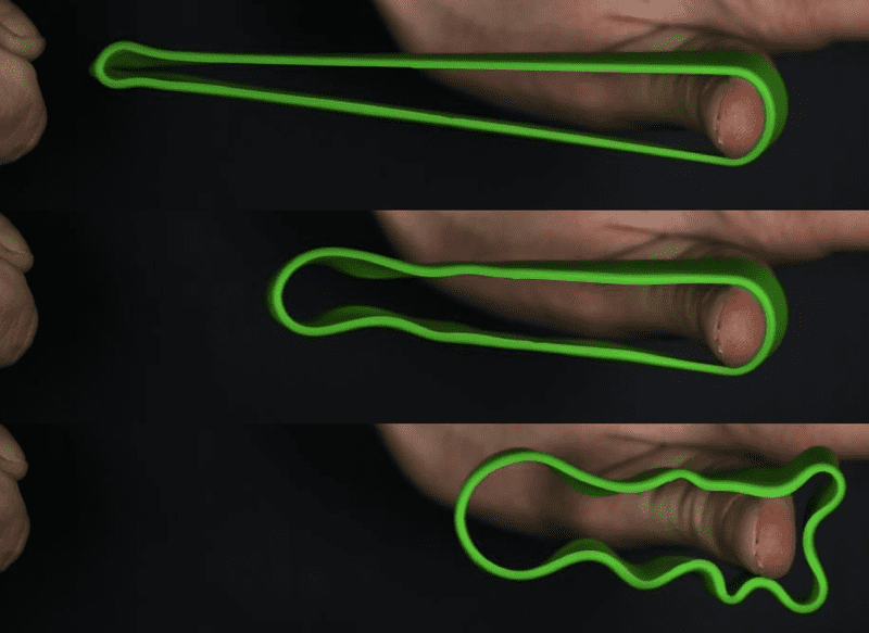 When You Release A Stetched Rubber Band, Why Does It Change Temperature?