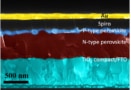 A cross-sectional SEM image of a homojunction PSC