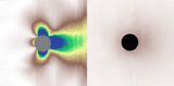 Microwave scattering from a nanostructured rod and a normal copper rod