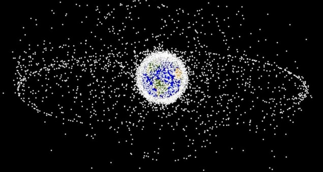 Debris orbiting Earth