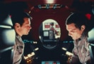 Film still of Gary Lockwood and Keir Dullea in 2001 A Space Odyssey (1968)