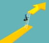 Image of a person climbing a ladder