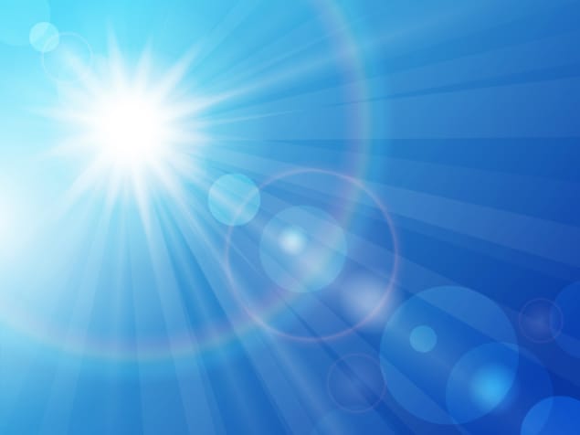 Photo of Sun in blue sky