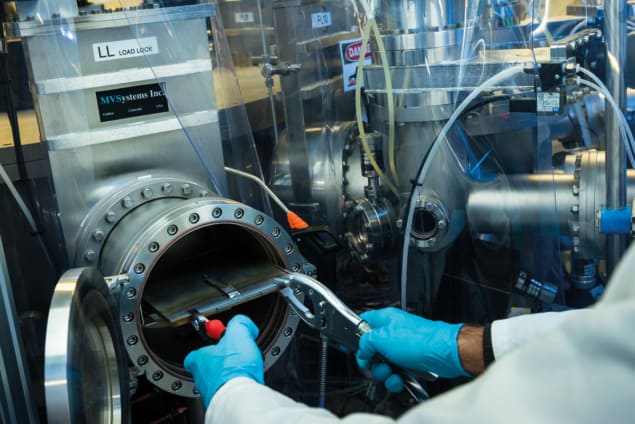 Photo of solar-cell research