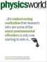 The cover of the June 2019 issue of Physics World