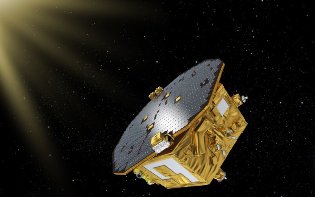 Artist's impression of LISA Pathfinder in space