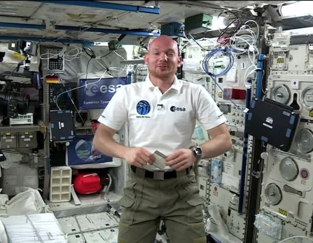 Alexander Gerst on the International Space Station