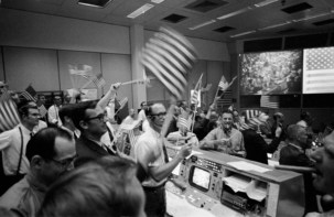Photo of Apollo 11 control room