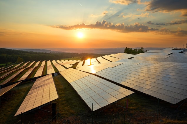 Photo of solar farm