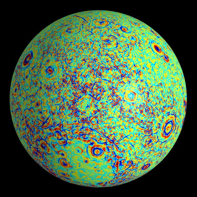 GRAIL map of Moon