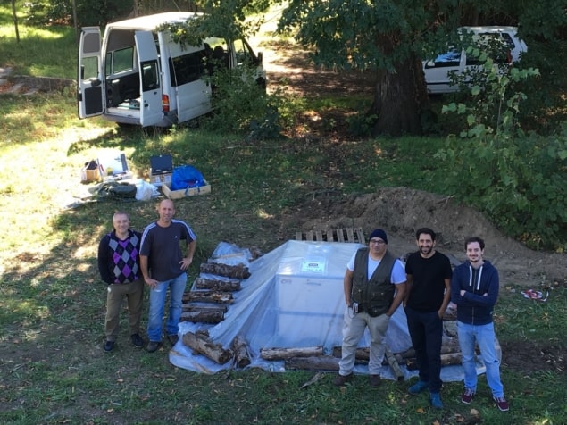 Muon team and detector kit in the field