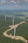 Wind turbines on a hill