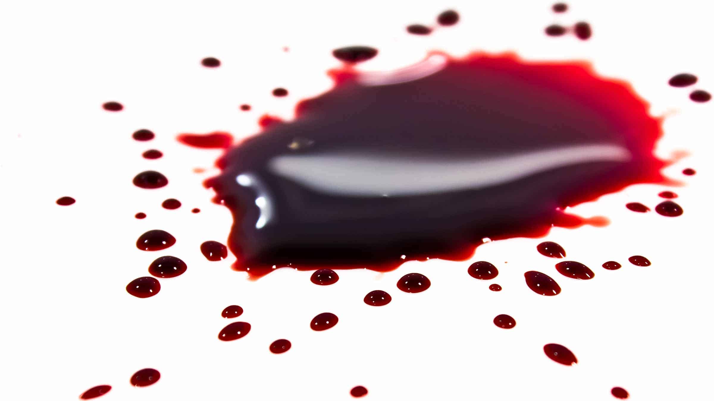 blood spray from gunshot