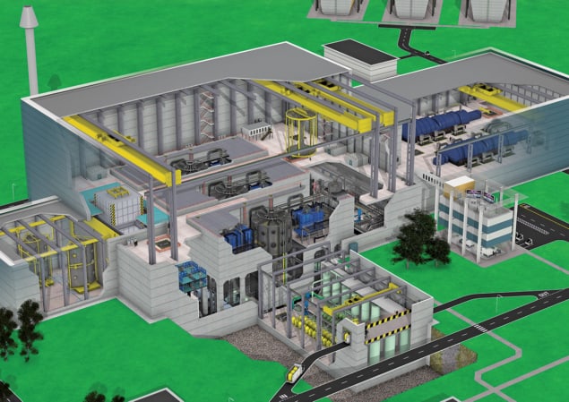 Artist's impression of a fusion power plant