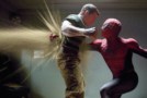 Spider man punching an enemy