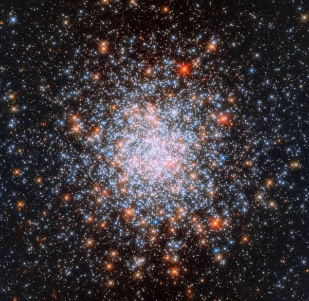 A cluster of a vast number of stars of varying colour and brightness