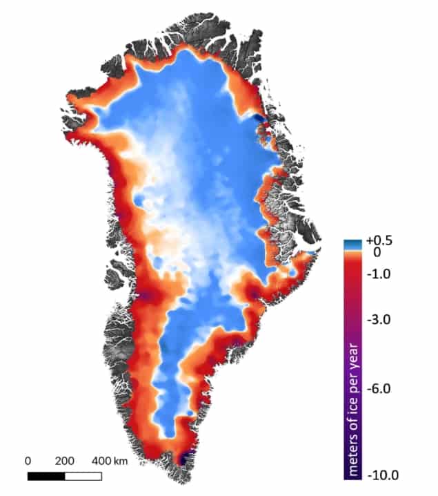 Greenland ice changes