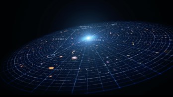 Expanding universe graphic