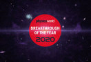 PW breakthrough of the year logo against a space background