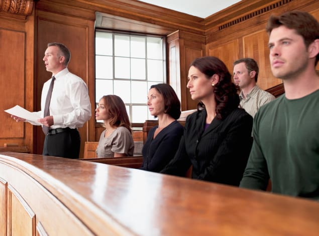 jury in courtroom