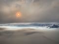 A PyroCb event observed from the air