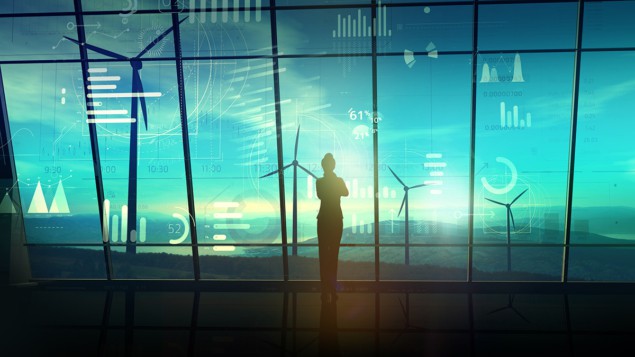 wind farm and virtual data