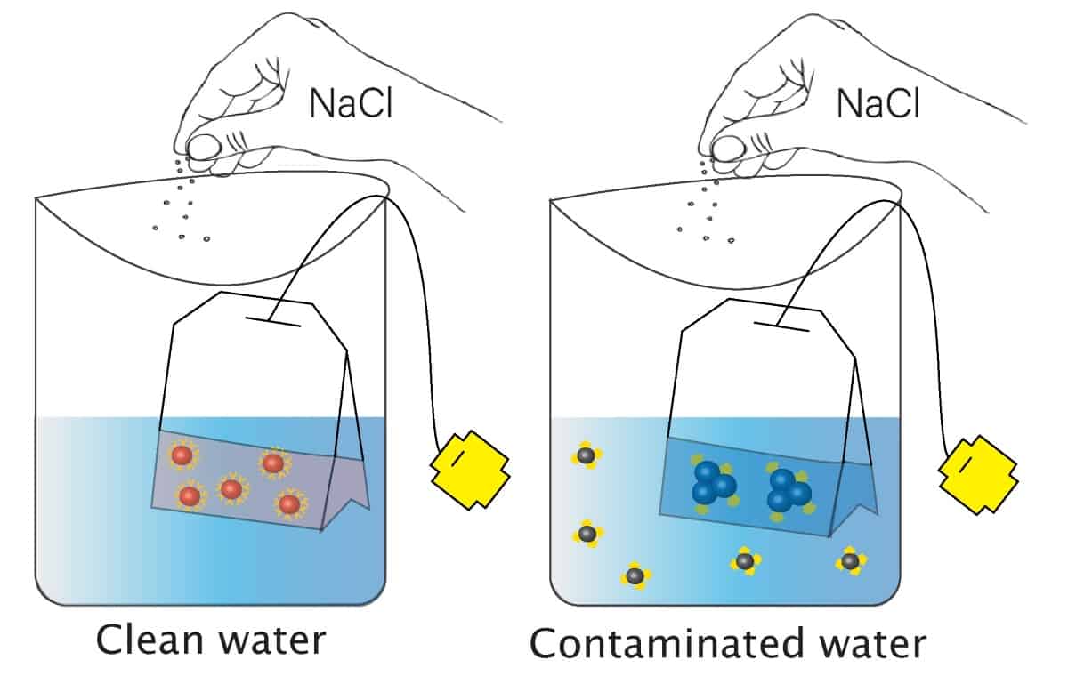 Image: Nanoparticle sensors detect arsenic in drinking water