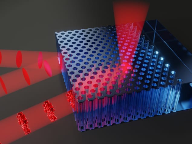 Light propagation inside a photonic crystal