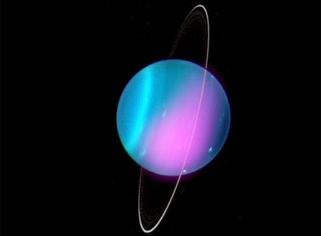 Optical and X-ray image of Uranus